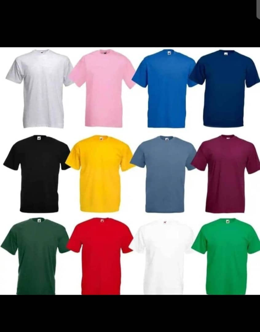 Unisex plain t-shirts
